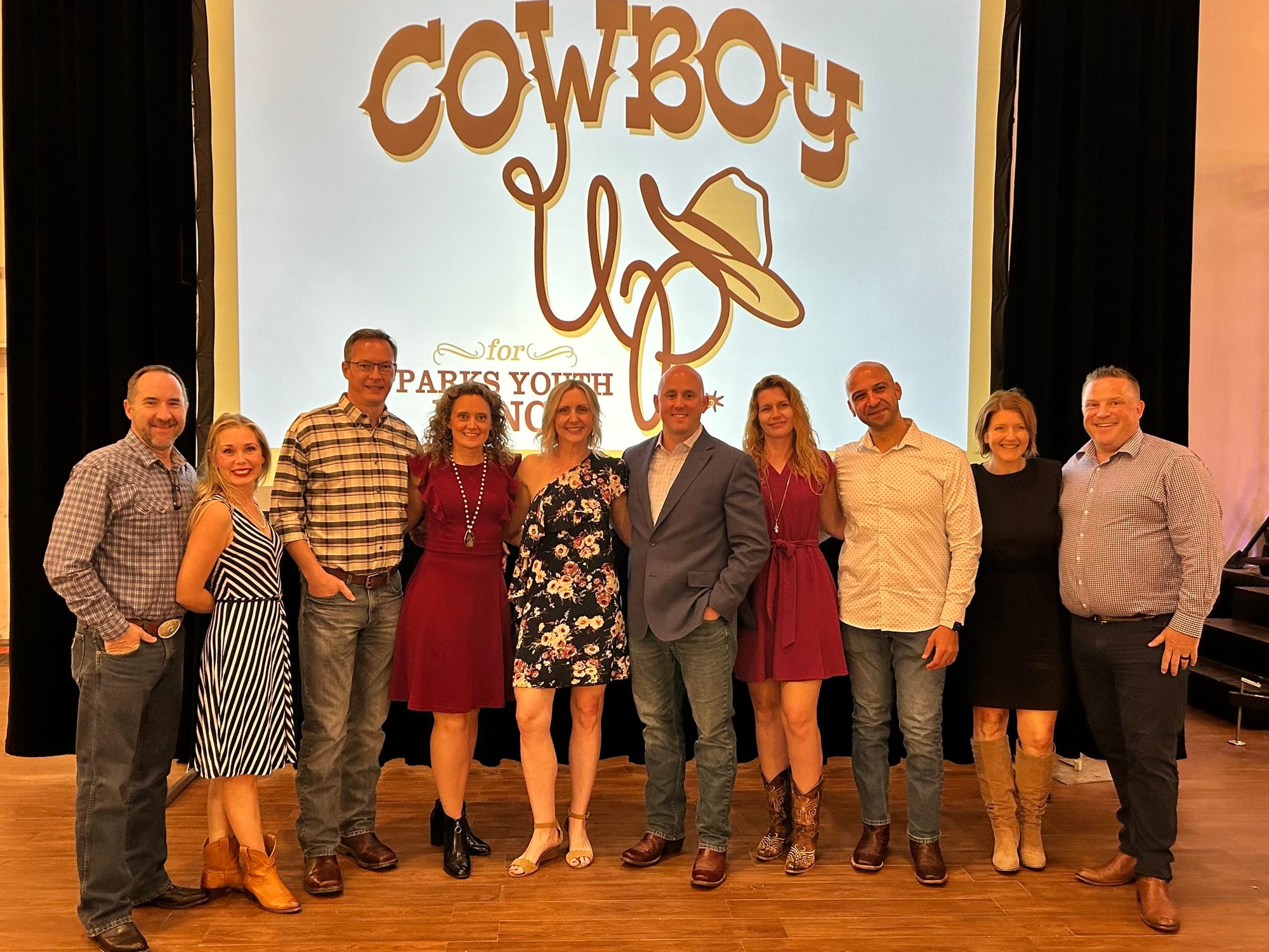 Jonathan Chapman, President and Board Member, saddled up and helped raise funds at Parks Youth Ranch's Cowboy Up 2023 event.